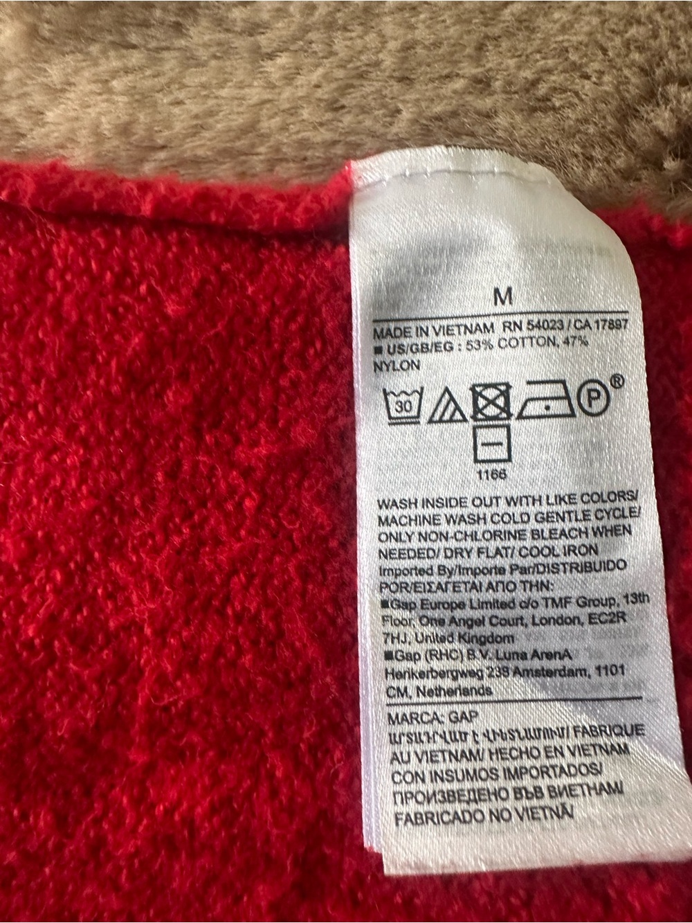 GAP CashSoft Crewneck Sweater Modern Red M - Picture 5 of 7
